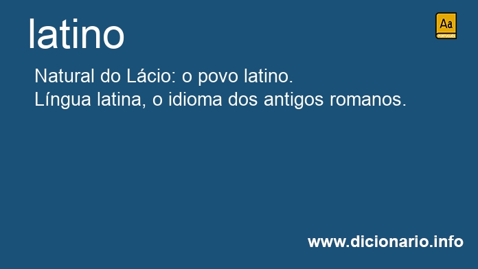 Significado de latino