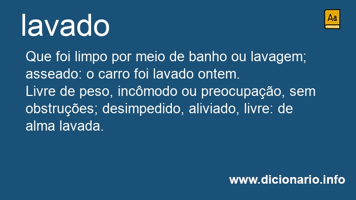 Significado de lavado