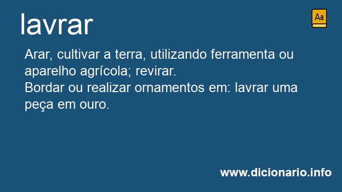 Significado de lavrars