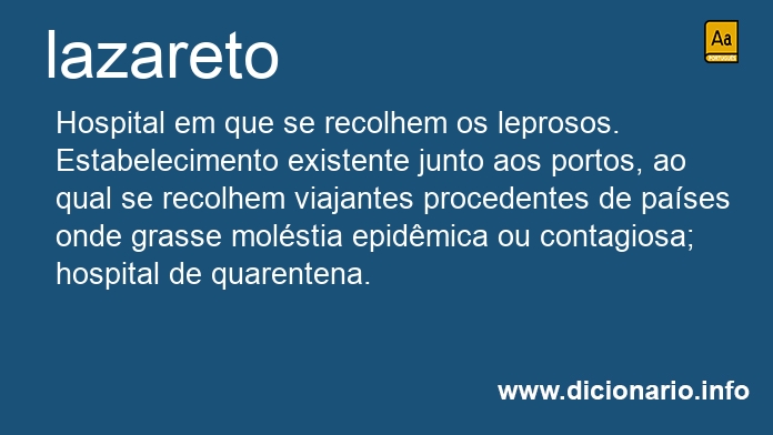 Significado de lazareto