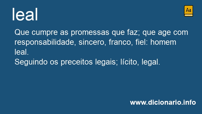 Significado de leal