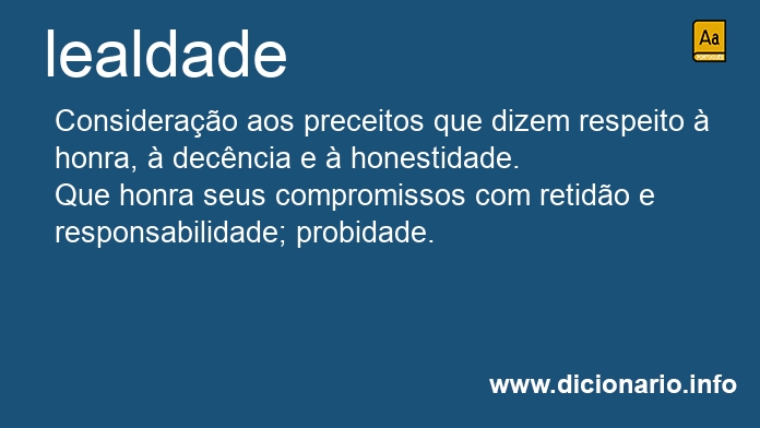 Significado de lealdade