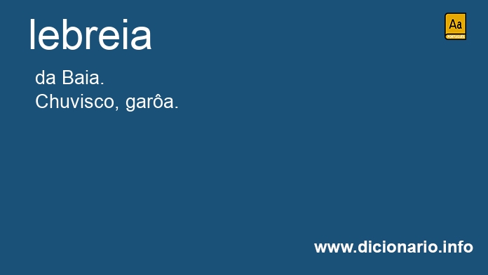 Significado de lebreia