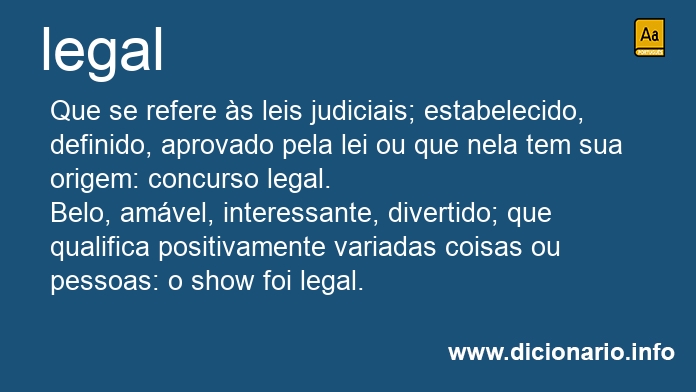 Significado de legal