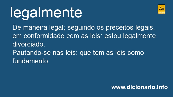 Significado de legalmente