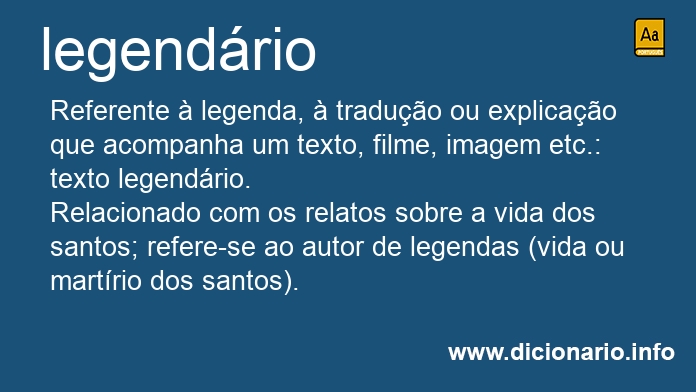 Significado de legendria