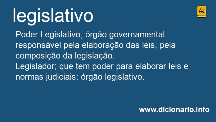 Significado de legislativo