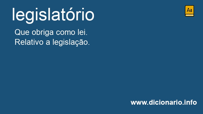 Significado de legislatrio