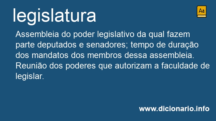 Significado de legislatura