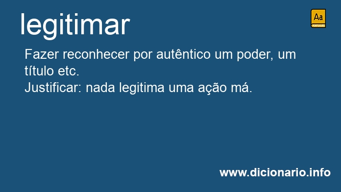 Significado de legitimar