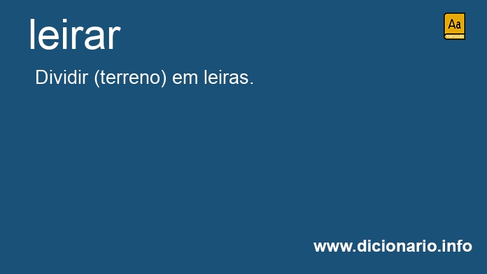 Significado de leirar