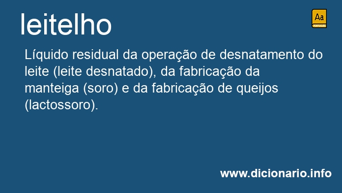 Significado de leitelho