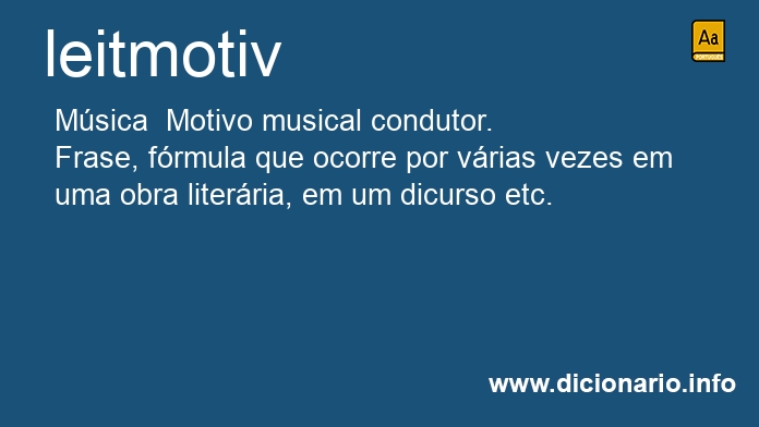 Significado de leitmotiv