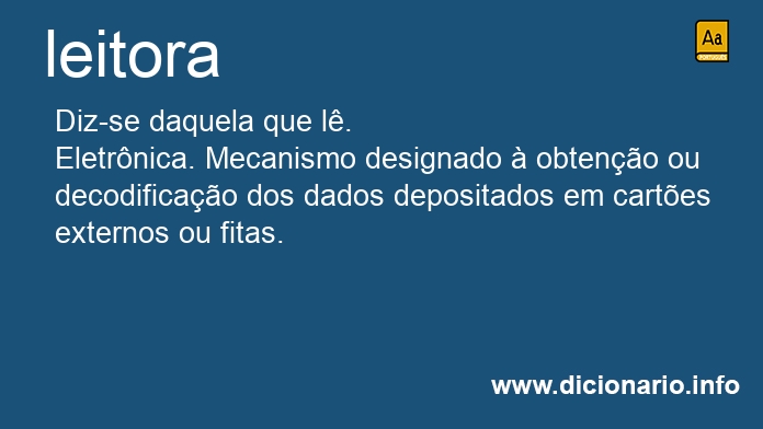 Significado de leitoras