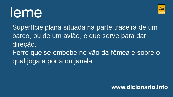 Significado de lemes