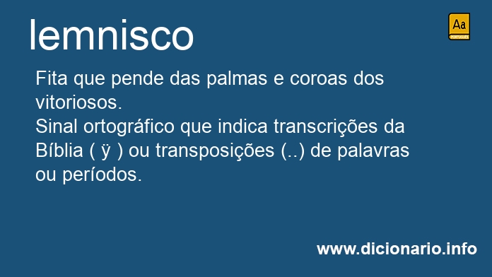 Significado de lemnisco