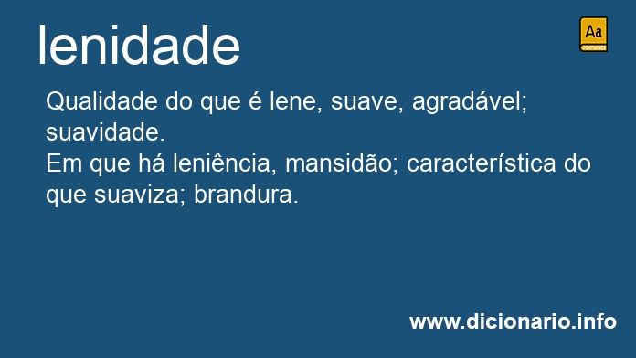 Significado de lenidade