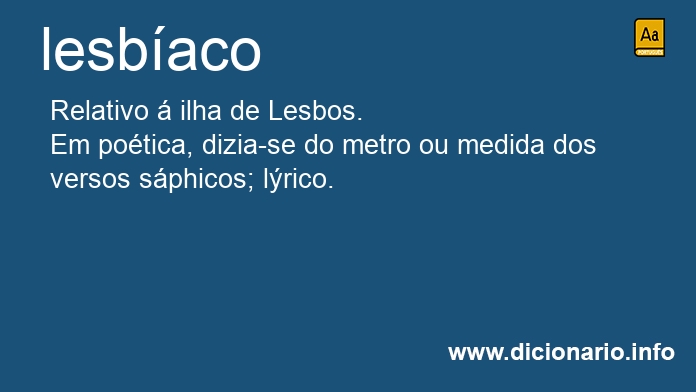 Significado de lesbaco