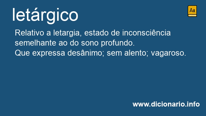 Significado de letrgico