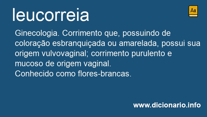 Significado de leucorreia