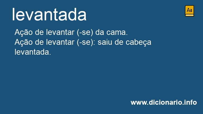 Significado de levantadas