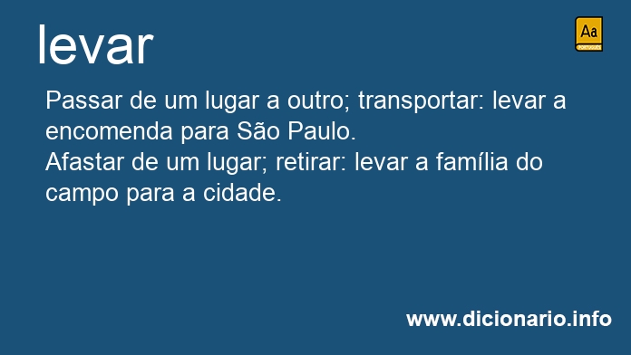 Significado de levava