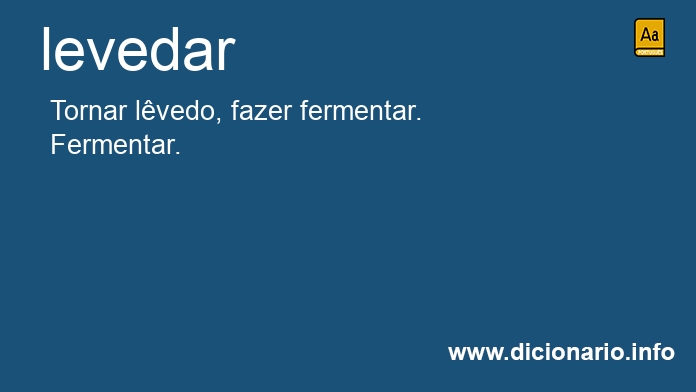 Significado de levedamos