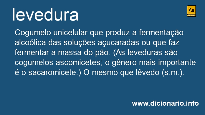 Significado de levedura