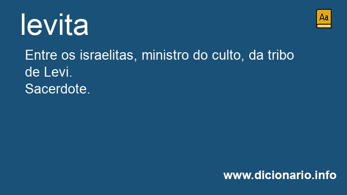 Significado de levitas