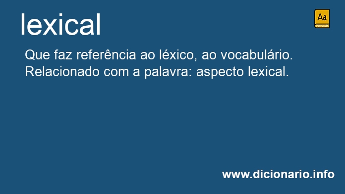 Significado de lexical