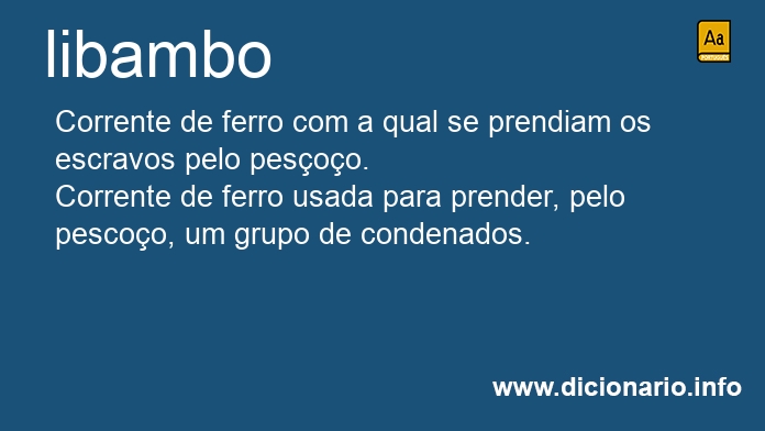 Significado de libambo