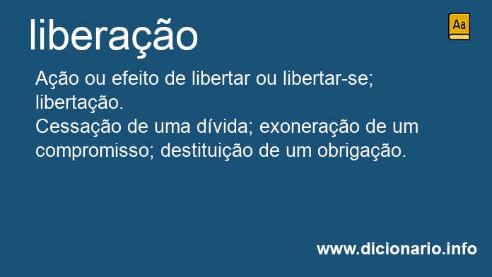 Significado de liberao