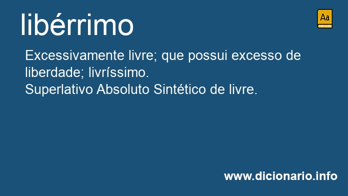 Significado de librrimo