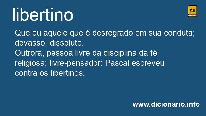 Significado de libertina