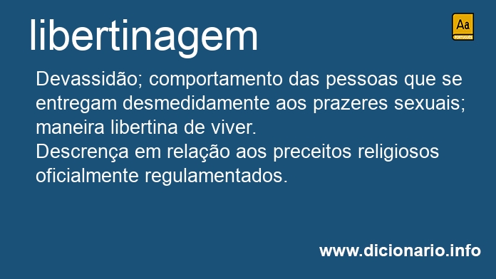 Significado de libertinagem