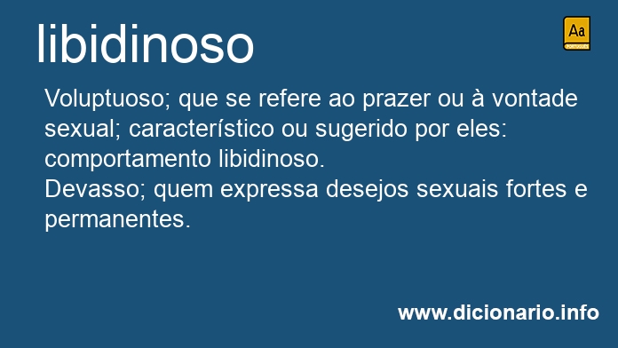 Significado de libidinoso