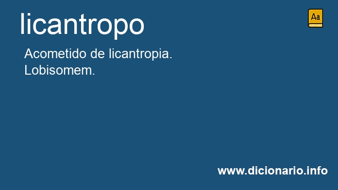 Significado de licantropo