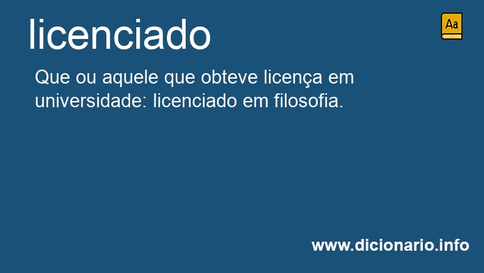 Significado de licenciado