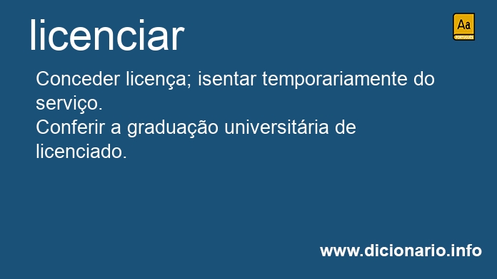 Significado de licenciveis