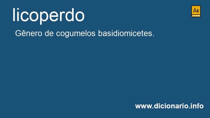 Significado de licoperdo