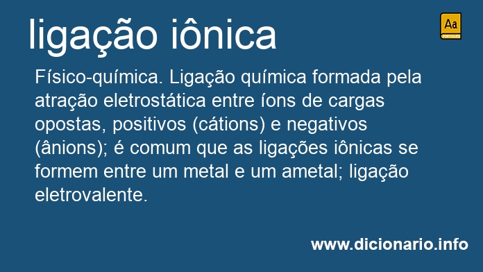 Significado de ligao inica