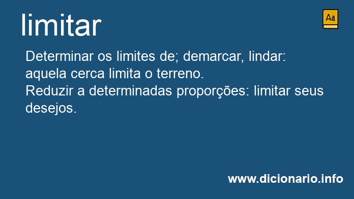 Significado de limitai