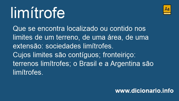 Significado de limtrofes