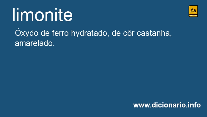 Significado de limonite