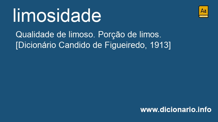 Significado de limosidades