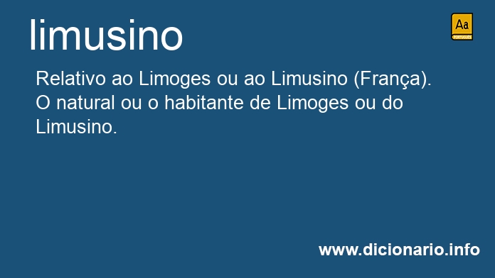 Significado de limusino