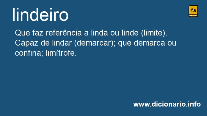 Significado de lindeiro