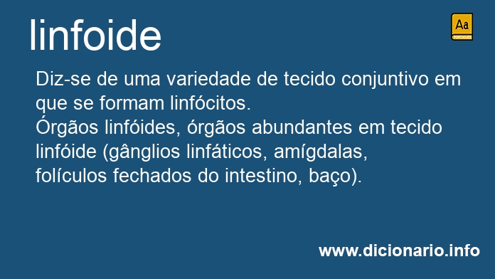 Significado de linfoide