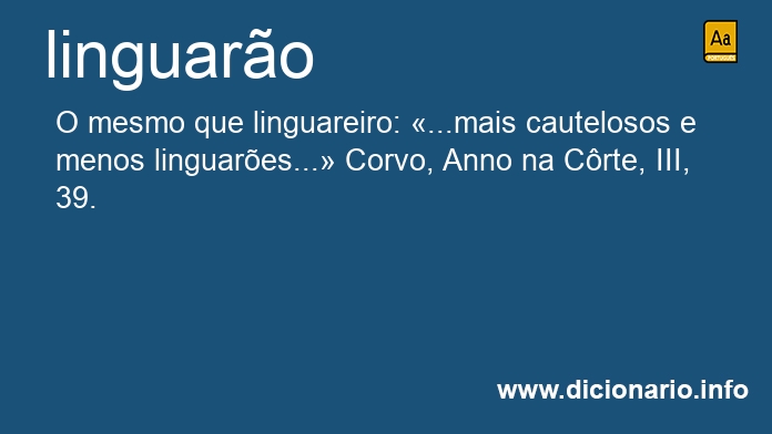 Significado de linguaro