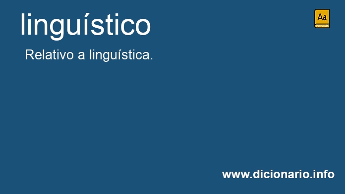 Significado de lingustico